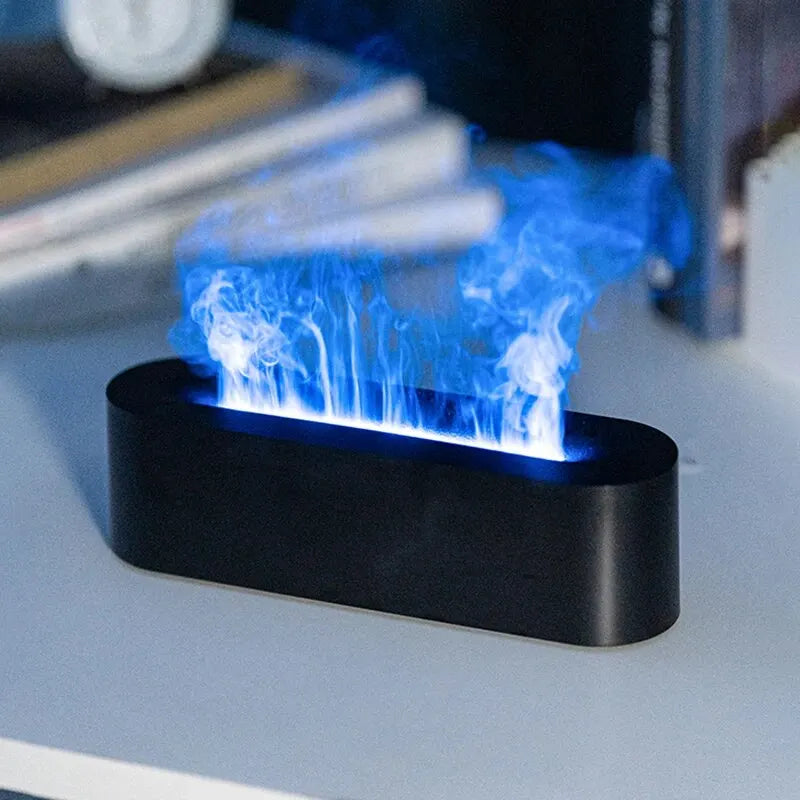 HumidiFires™ RGB Rectangular Rounded Bar Flame Humidifier